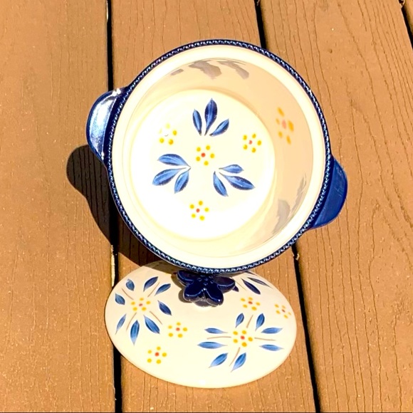 TEMP-TATIONS OLD WORLD 3-PIECE DAIRY TRIO BLUE - Picture 11 of 11